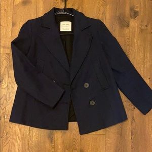 Navy Zara Peacoat